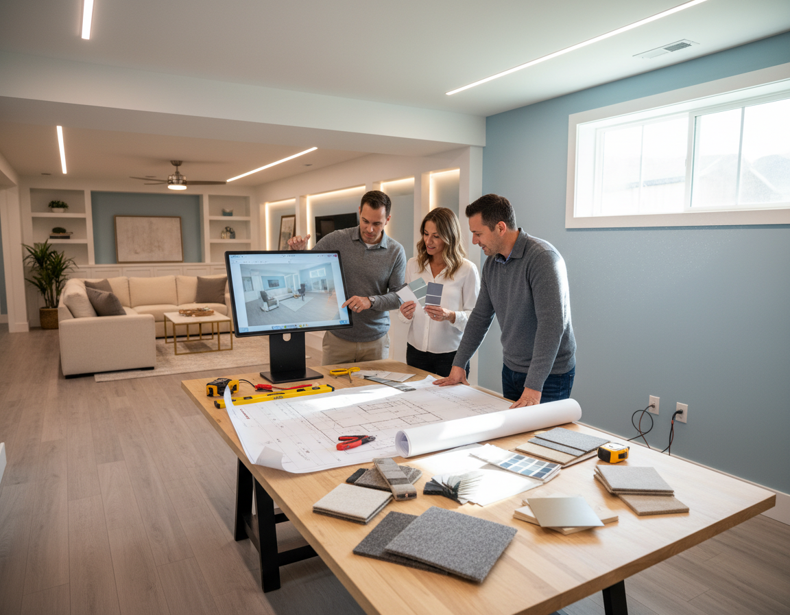 Basement Remodel in Bellevue